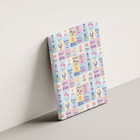 Aloha Summer Posters Grunge Textures Canvas Wall Art