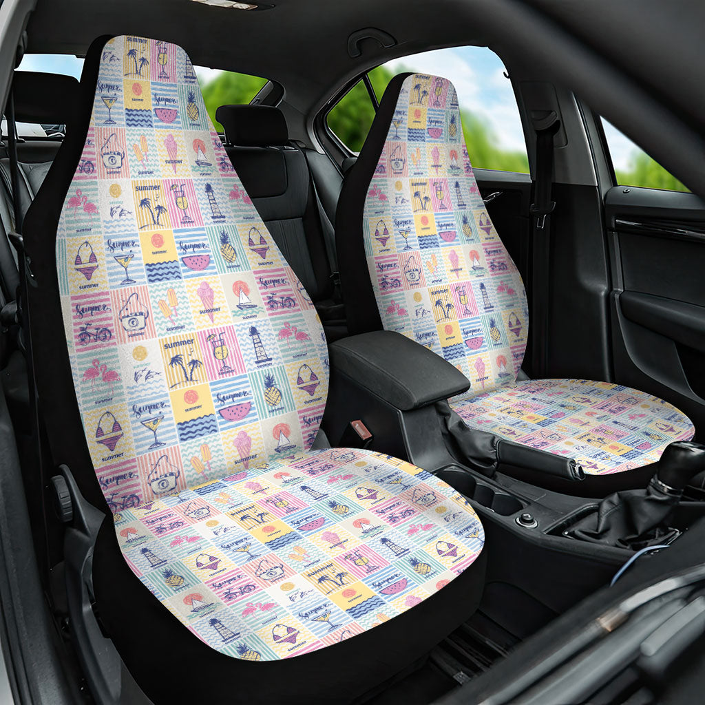 Aloha Summer Posters Grunge Textures Car Seat Cover