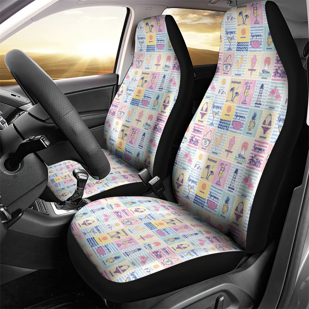 Aloha Summer Posters Grunge Textures Car Seat Cover