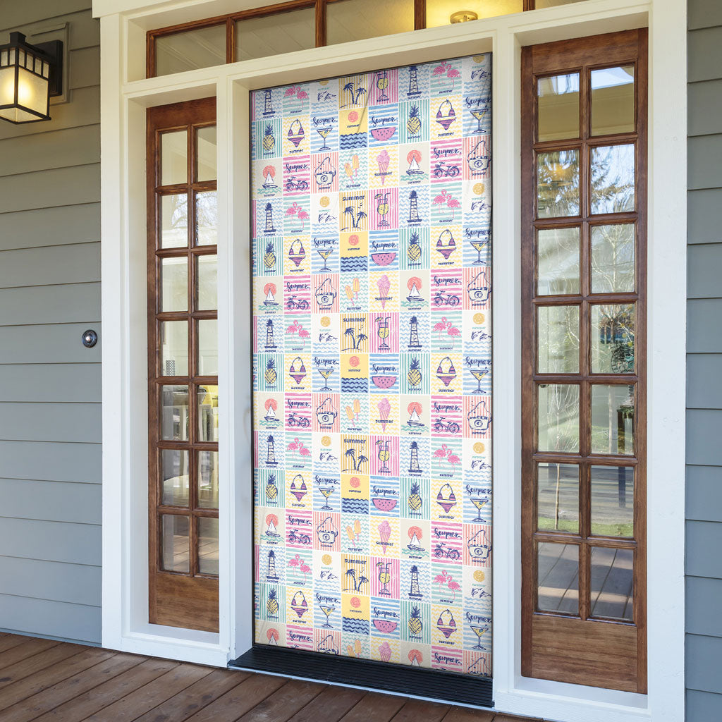 Aloha Summer Posters Grunge Textures Door Cover