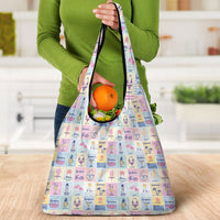 Aloha Summer Posters Grunge Textures Grocery Bag