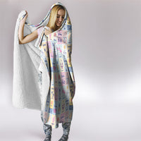 Aloha Summer Posters Grunge Textures Hooded Blanket
