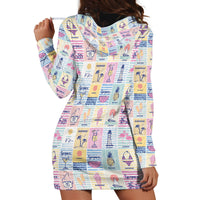 Aloha Summer Posters Grunge Textures Hoodie Dress