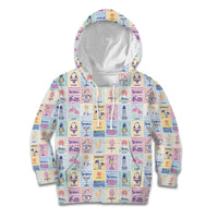 Aloha Summer Posters Grunge Textures Kid Hoodie