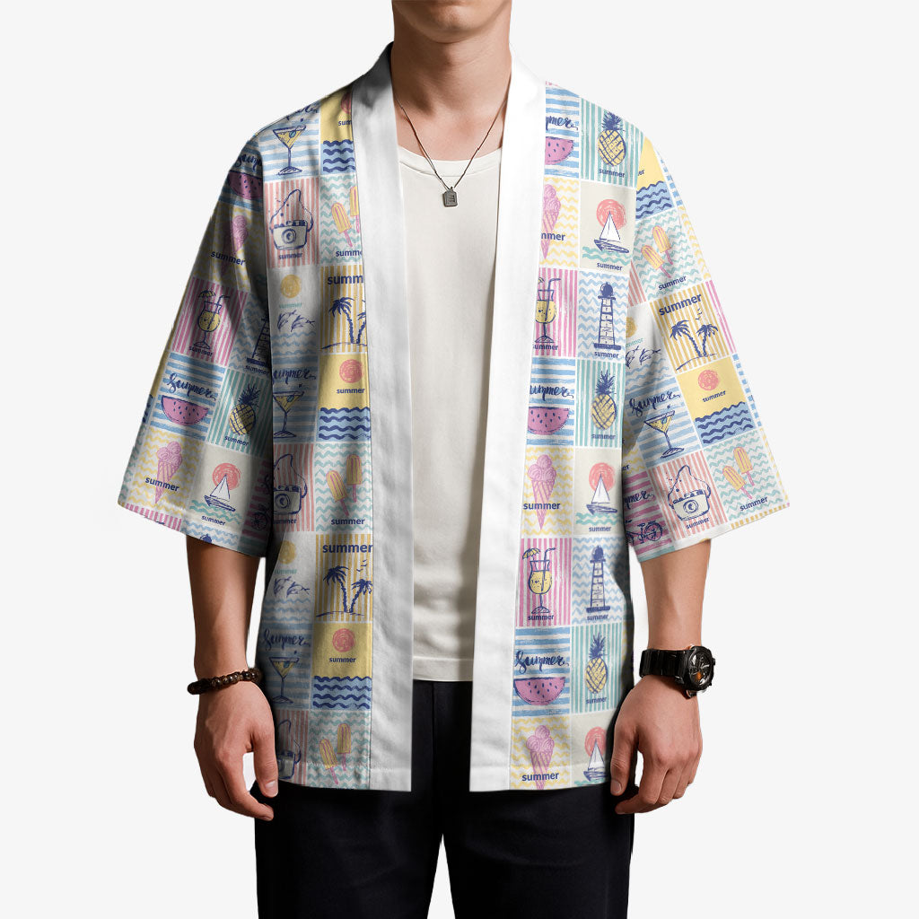 Aloha Summer Posters Grunge Textures Kimono