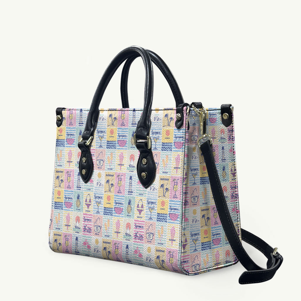 Aloha Summer Posters Grunge Textures Leather Bag
