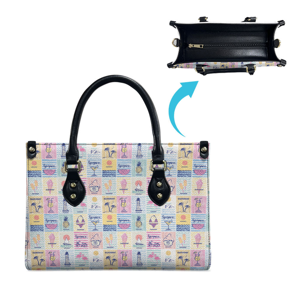 Aloha Summer Posters Grunge Textures Leather Bag