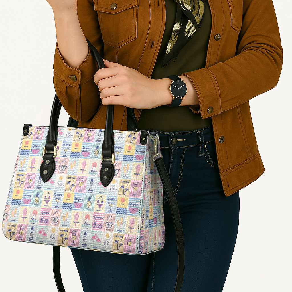 Aloha Summer Posters Grunge Textures Leather Bag