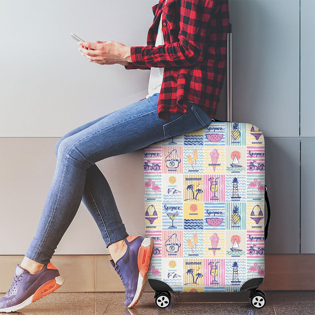 Aloha Summer Posters Grunge Textures Luggage Cover