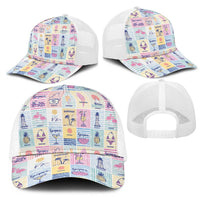 Aloha Summer Posters Grunge Textures Mesh Trucker Cap