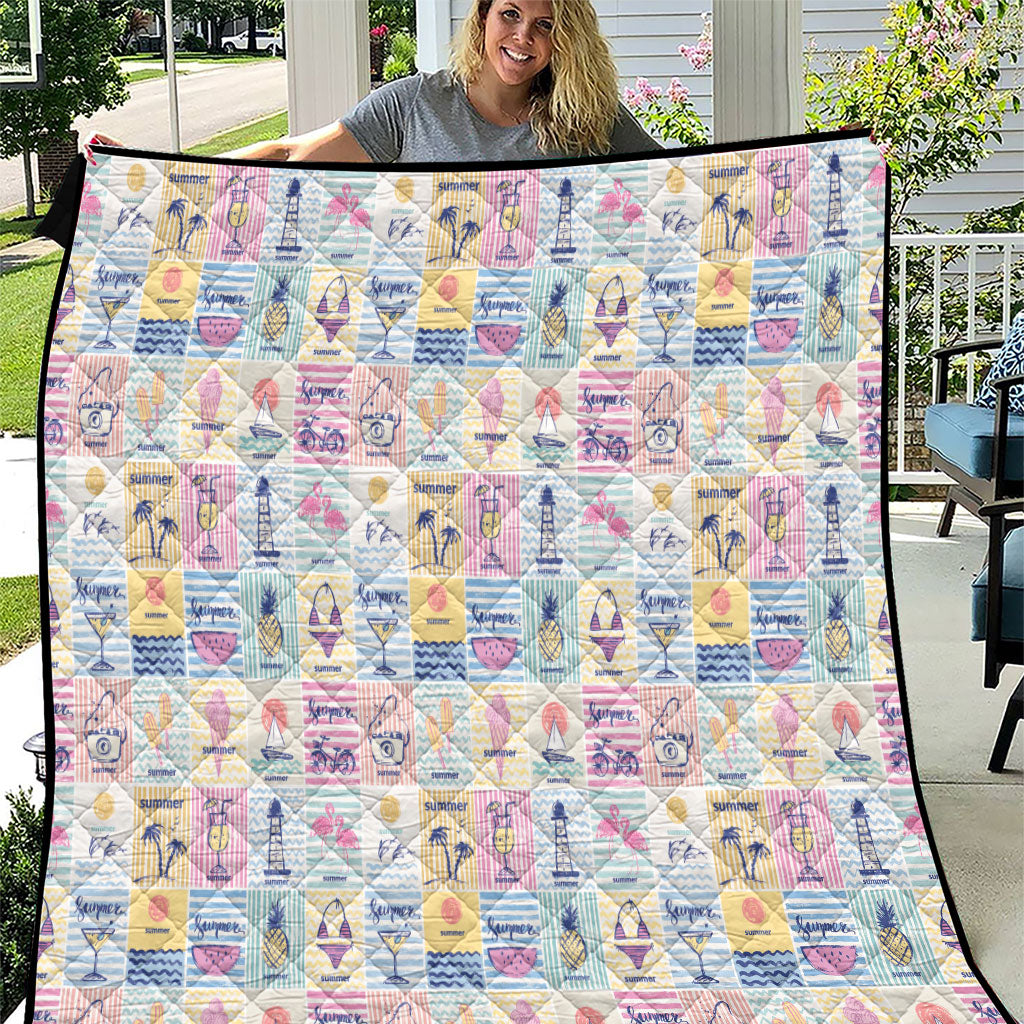 Aloha Summer Posters Grunge Textures Quilt