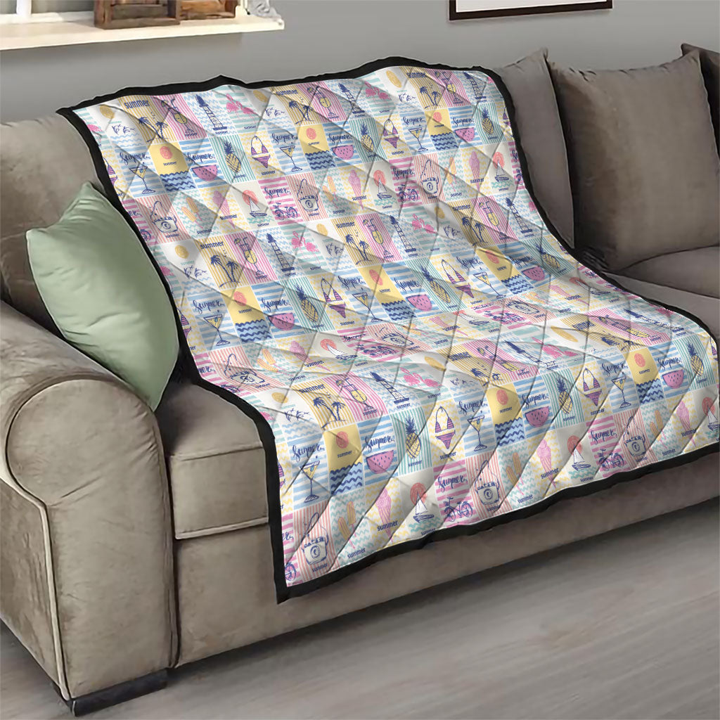 Aloha Summer Posters Grunge Textures Quilt