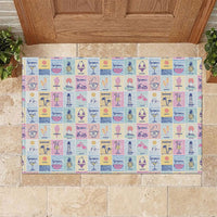 Aloha Summer Posters Grunge Textures Rubber Doormat