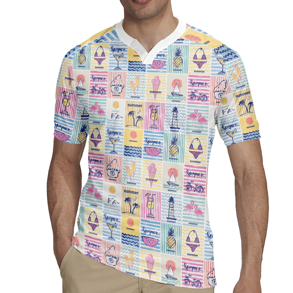 Aloha Summer Posters Grunge Textures Rugby Jersey