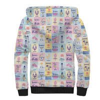 Aloha Summer Posters Grunge Textures Sherpa Hoodie