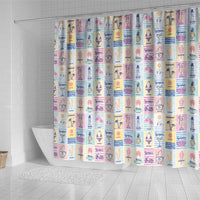 Aloha Summer Posters Grunge Textures Shower Curtain