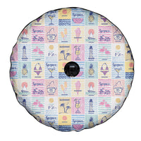 Aloha Summer Posters Grunge Textures Spare Tire Cover