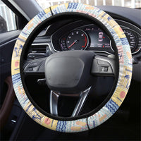 Aloha Summer Posters Grunge Textures Steering Wheel Cover