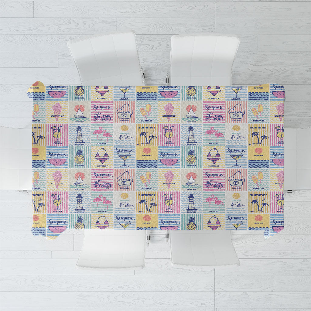 Aloha Summer Posters Grunge Textures Tablecloth