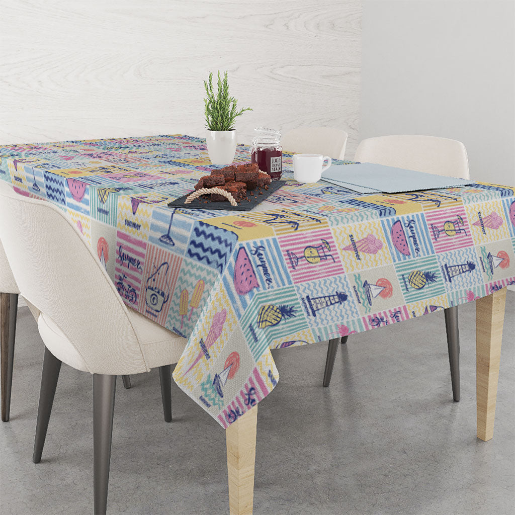 Aloha Summer Posters Grunge Textures Tablecloth