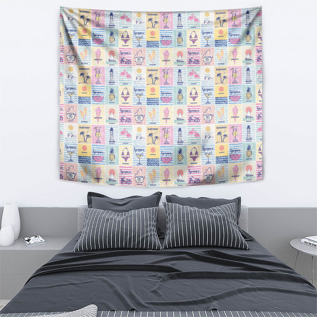 Aloha Summer Posters Grunge Textures Tapestry