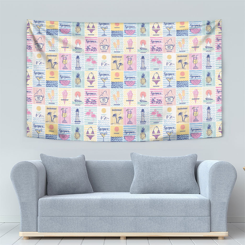 Aloha Summer Posters Grunge Textures Tapestry