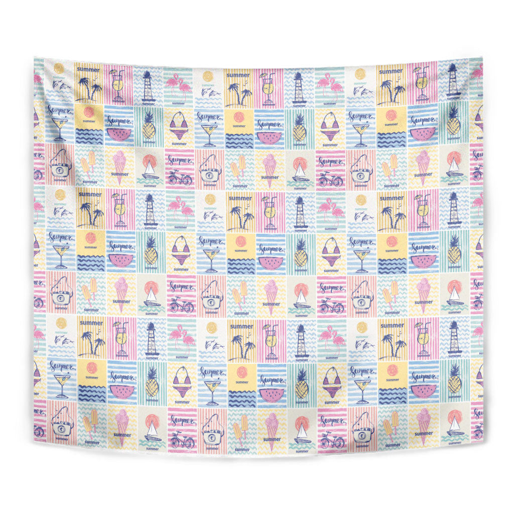Aloha Summer Posters Grunge Textures Tapestry