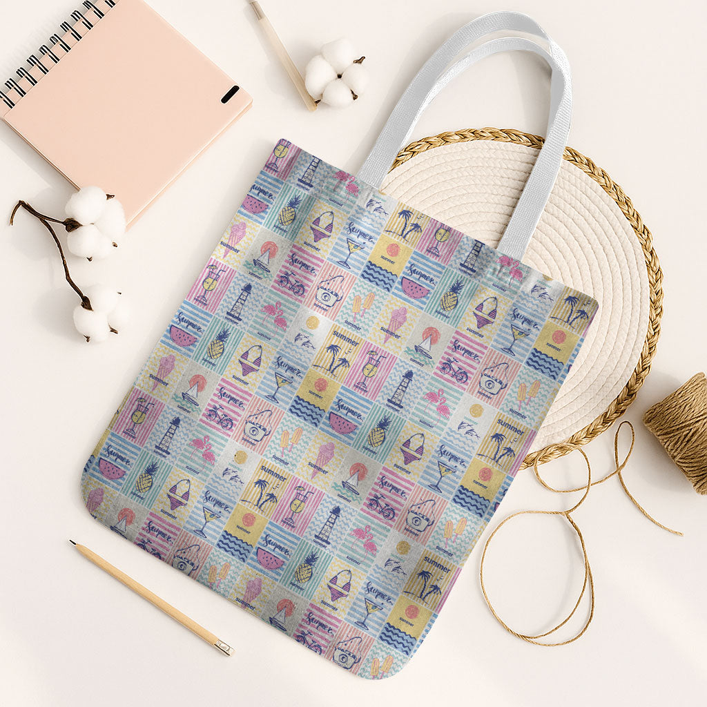 Aloha Summer Posters Grunge Textures Tote Bag