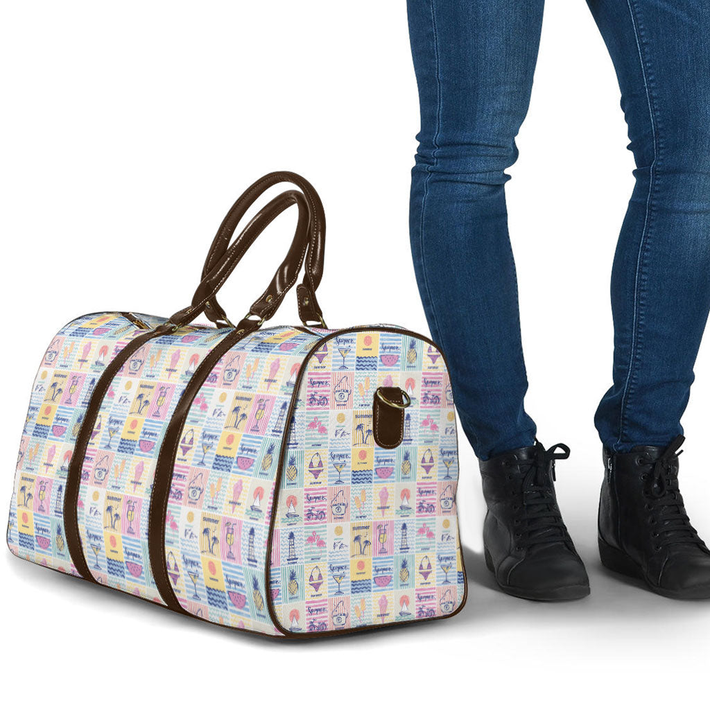 Aloha Summer Posters Grunge Textures Travel Bag