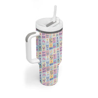 Aloha Summer Posters Grunge Textures Tumbler With Handle
