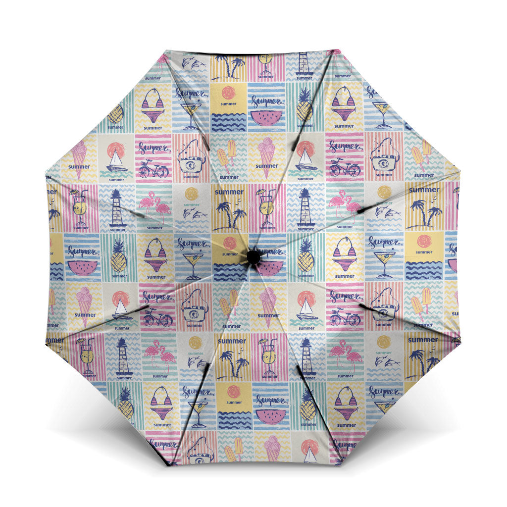 Aloha Summer Posters Grunge Textures Umbrella