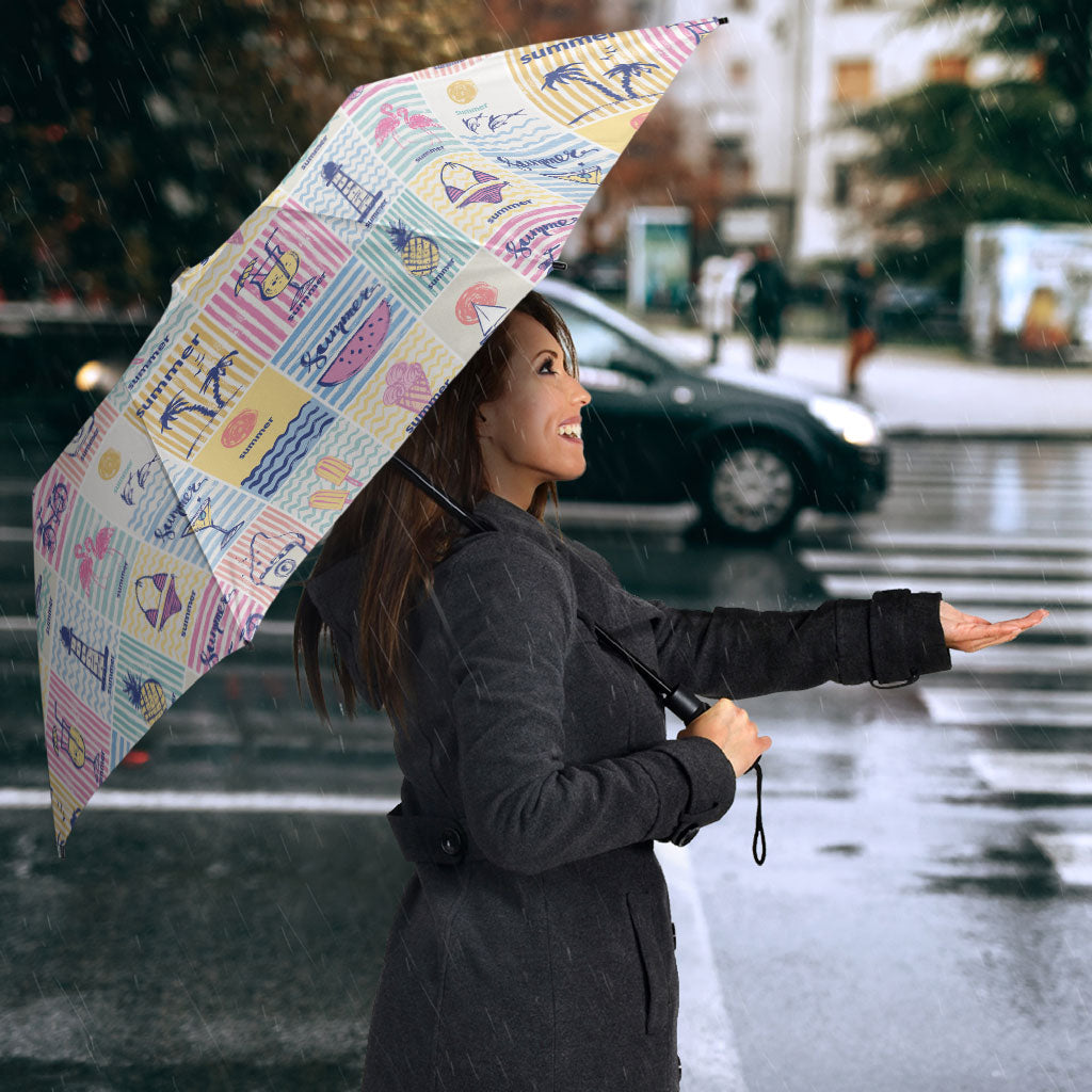 Aloha Summer Posters Grunge Textures Umbrella