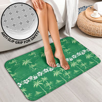Green Hawaii Palm Tree Hibiscus Bathroom Set Fantasy Summer Vibe LT01 - Polynesian Pride