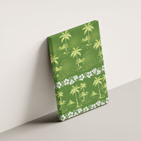 Olive Green Hawaii Palm Tree Hibiscus Canvas Wall Art Fantasy Summer Vibe LT01 - Polynesian Pride