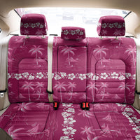 Pink Hawaii Palm Tree Hibiscus Back Car Seat Cover Fantasy Summer Vibe LT01 - Polynesian Pride