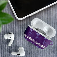 Purple Hawaii Palm Tree Hibiscus AirPods Case Fantasy Summer Vibe LT01 - Polynesian Pride