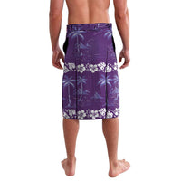 Purple Hawaii Palm Tree Hibiscus Lavalava Fantasy Summer Vibe LT01 - Polynesian Pride