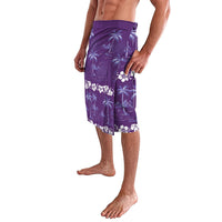Purple Hawaii Palm Tree Hibiscus Lavalava Fantasy Summer Vibe LT01 - Polynesian Pride