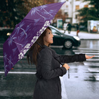 Purple Hawaii Palm Tree Hibiscus Umbrella Fantasy Summer Vibe LT01 - Polynesian Pride
