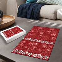 Red Hawaii Palm Tree Hibiscus Puzzle Fantasy Summer Vibe LT01 - Polynesian Pride