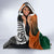 New Zealand and Ireland Rugby Hooded Blanket Silver Fern With Shamrock 2023 World Cup LT01 - Polynesian Pride