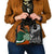 New Zealand and Ireland Rugby Shoulder Handbag Silver Fern With Shamrock 2023 World Cup LT01 - Polynesian Pride