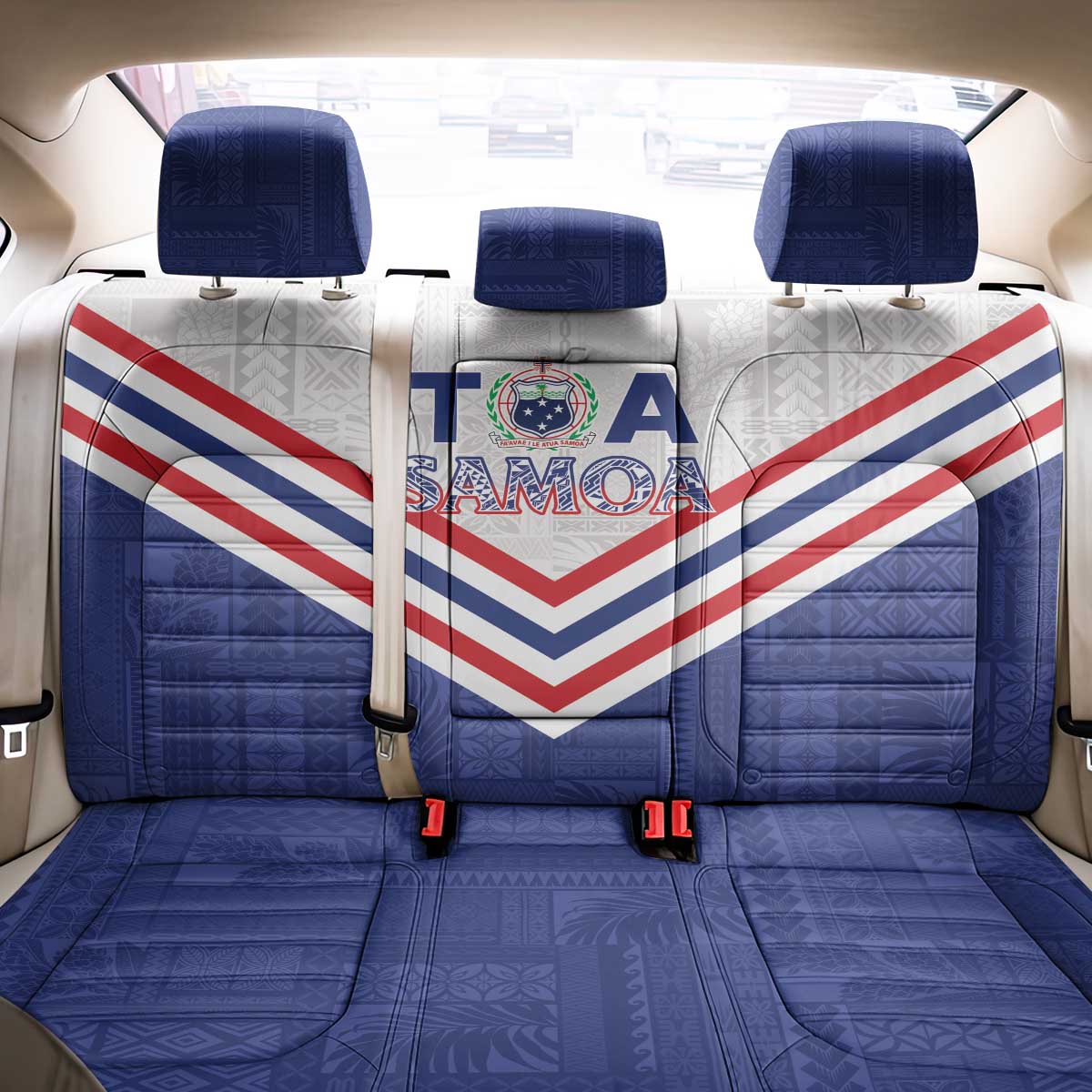 Toa Samoa Rugby Back Car Seat Cover 1992-1993 Special Edition LT01 - Polynesian Pride