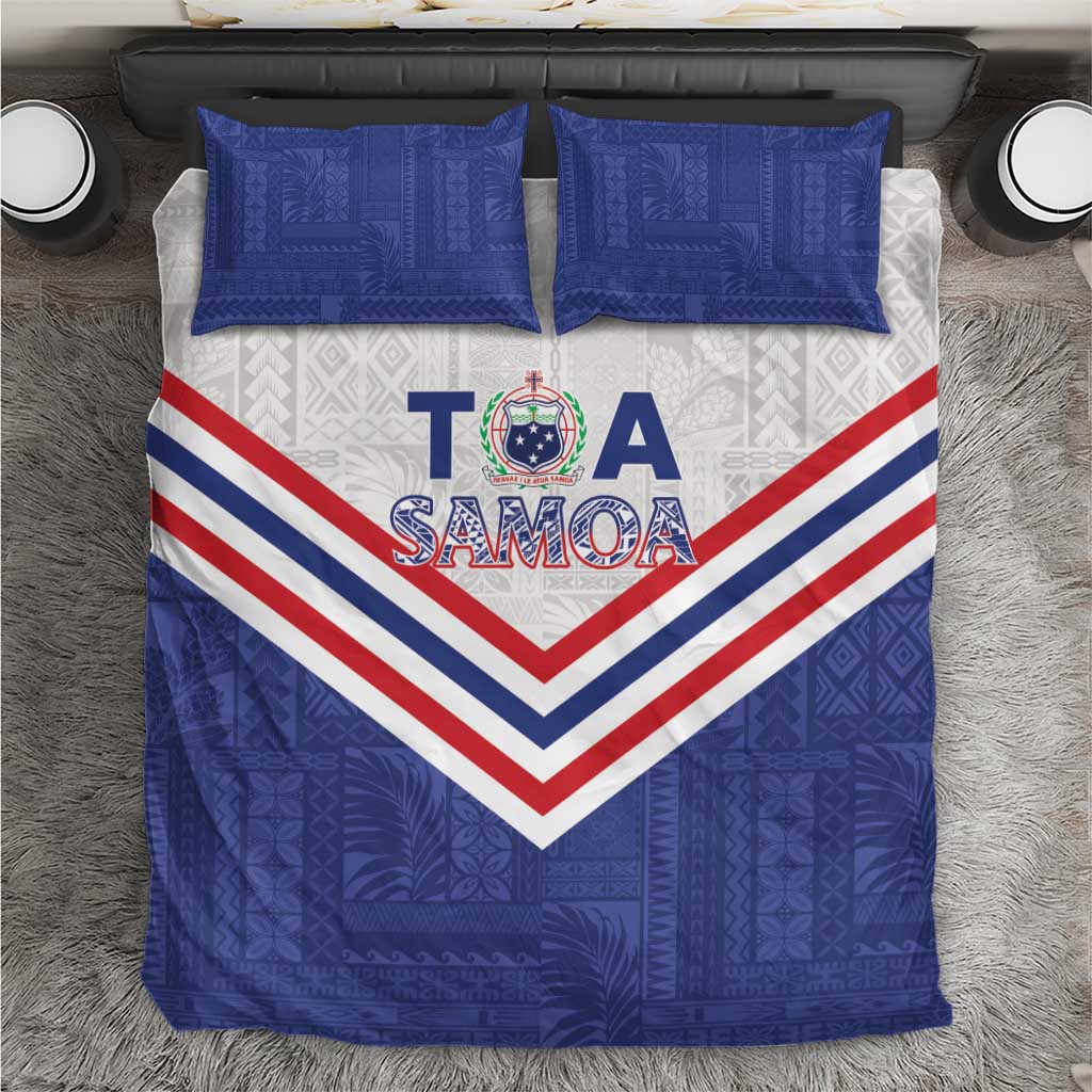 Toa Samoa Rugby Bedding Set 1992-1993 Special Edition LT01 Blue - Polynesian Pride
