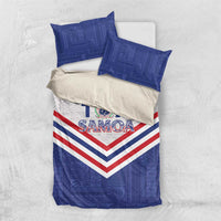 Toa Samoa Rugby Bedding Set 1992-1993 Special Edition LT01 US Twin 172cm x 218cm Blue - Polynesian Pride