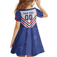 Custom Toa Samoa Rugby Kid Short Sleeve Dress 1992-1993 Special Edition - Polynesian Pride