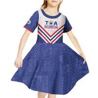 Custom Toa Samoa Rugby Kid Short Sleeve Dress 1992-1993 Special Edition - Polynesian Pride