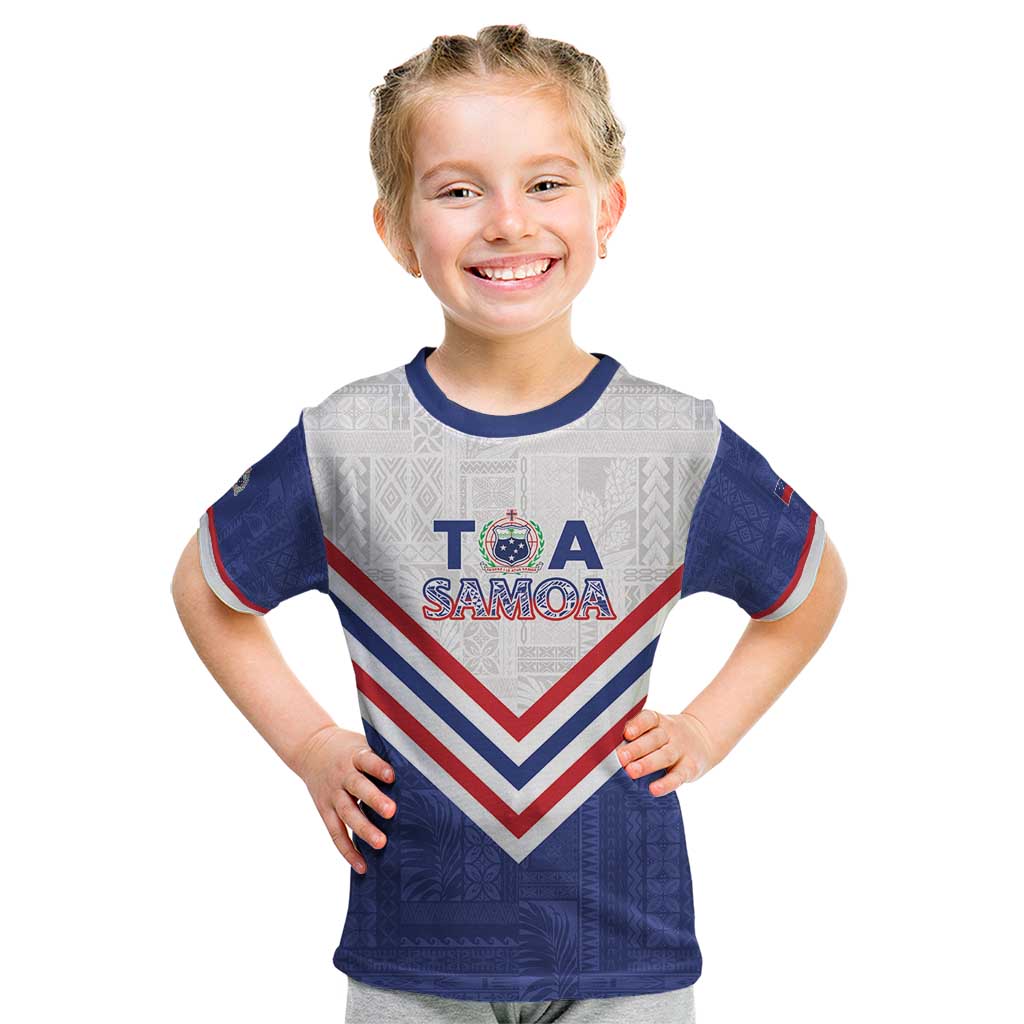 Custom Toa Samoa Rugby Kid T Shirt 1992-1993 Special Edition - Polynesian Pride