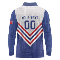 Custom Toa Samoa Rugby Long Sleeve Polo Shirt 1992-1993 Special Edition LT01 - Polynesian Pride