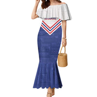 Custom Toa Samoa Rugby Mermaid Dress 1992-1993 Special Edition LT01 Women Blue - Polynesian Pride